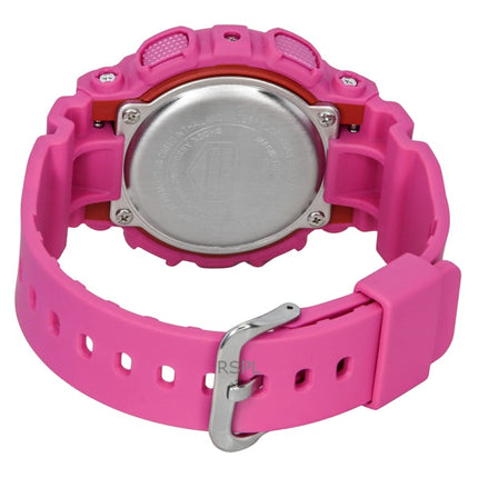 Reloj Casio G-Shock analógico digital de resina de base biológica con esfera rosa de cuarzo GMA-S140PP-4A, 200 m, para mujer
