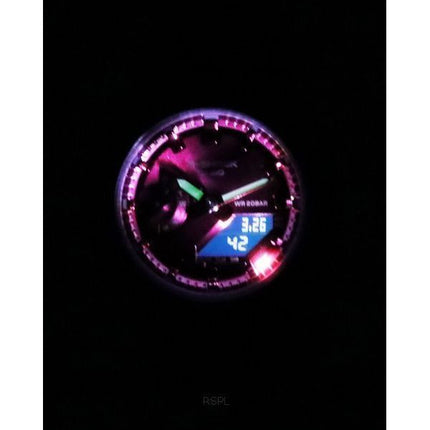 Reloj para mujer Casio G-Shock analógico digital con correa de resina y esfera burdeos de cuarzo GMA-S2100RB-1A 200M