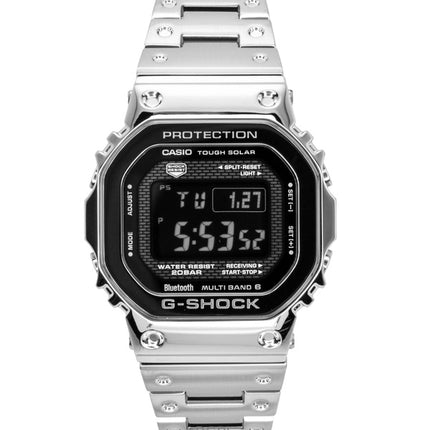Reloj Casio G-Shock digital totalmente metálico con enlace para smartphone y energía solar GMW-B5000BT-1 200M para hombre