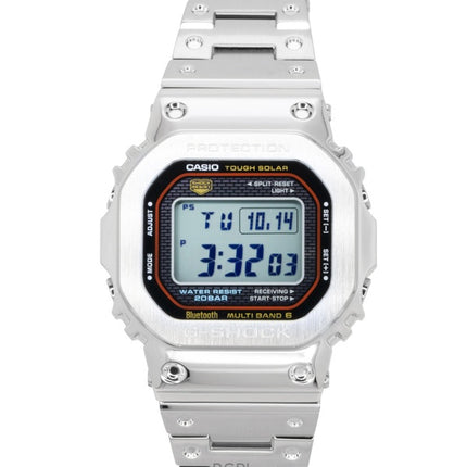 Reloj Casio G-Shock GMW-B5000D-1C de acero inoxidable con enlace para smartphone digital totalmente metálico y solar, 200 m, para hombre