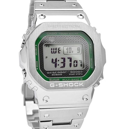 Reloj Casio G-Shock GMW-B5000D-3 digital resistente y de metal con energía solar y correa de piel de 200 m para hombre