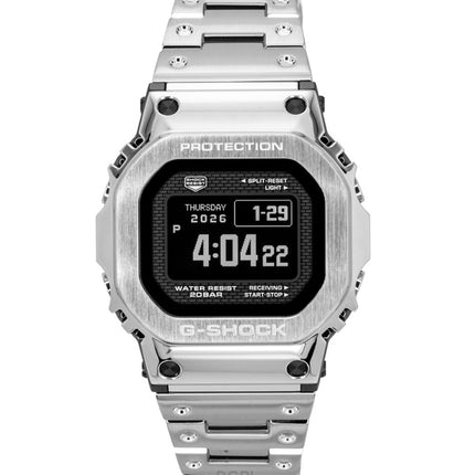 Reloj Casio G-Shock digital totalmente metálico con enlace para smartphone y energía solar GMW-BZ5000D-1 200M para hombre