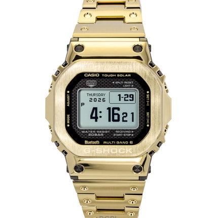 Reloj Casio G-Shock digital dorado, totalmente metálico, con enlace para smartphone, solar, GMW-BZ5000GD-9, 200 m, para hombre
