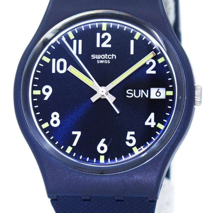 Reloj Unisex Swatch originales Sir azul cuarzo GN718