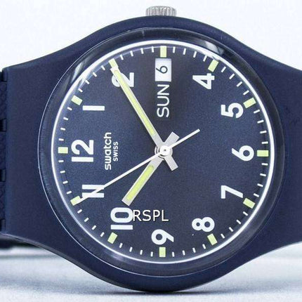 Reloj Unisex Swatch originales Sir azul cuarzo GN718