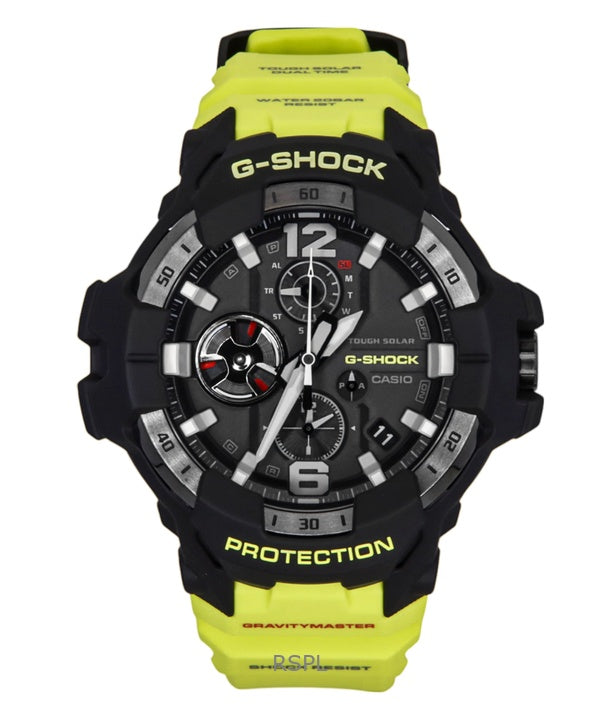 Reloj Casio G-Shock Master Of G-Air Gravitymaster analógico con enlace para smartphone, esfera negra, solar, GR-B300RY-1A9, 200 m, para hombre