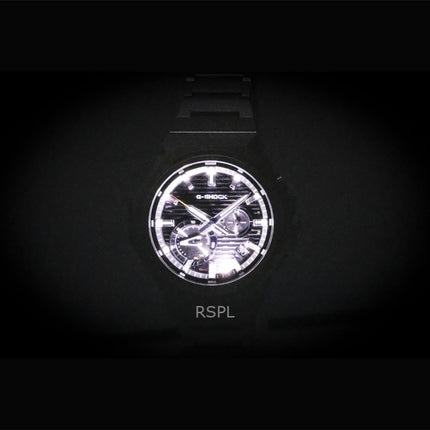 Reloj Casio G-Shock G-Steel analógico para hombre, con enlace para smartphone, acero inoxidable, esfera negra, solar, GST-B1000D-1A, 200 m