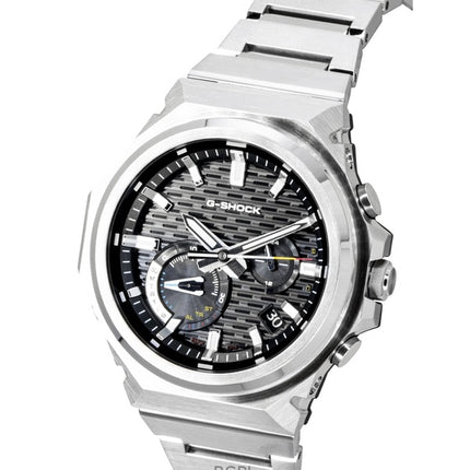 Reloj Casio G-Shock G-Steel analógico para hombre, con enlace para smartphone, acero inoxidable, esfera negra, solar, GST-B1000D-1A, 200 m