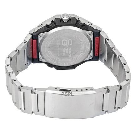 Reloj Casio G-Shock G-Steel analógico para hombre, con enlace para smartphone, acero inoxidable, esfera negra, solar, GST-B1000D-1A, 200 m