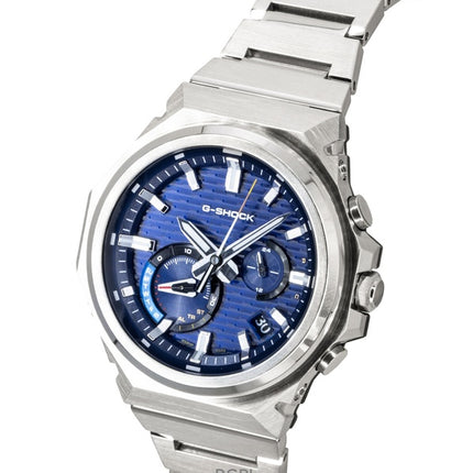 Reloj Casio G-Shock G-Steel analógico para hombre, con enlace para smartphone, acero inoxidable, esfera azul, solar, GST-B1000D-2A, 200 m