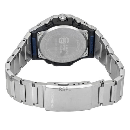 Reloj Casio G-Shock G-Steel analógico para hombre, con enlace para smartphone, acero inoxidable, esfera azul, solar, GST-B1000D-2A, 200 m