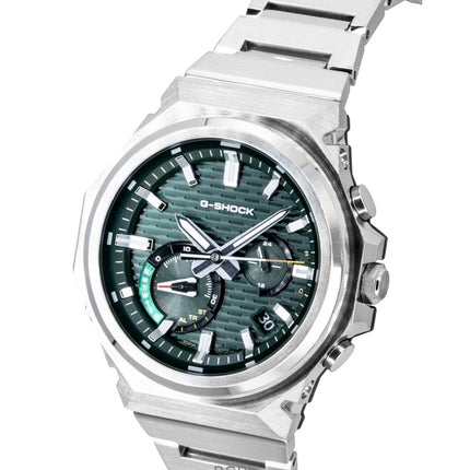 Reloj Casio G-Shock G-Steel analógico para hombre, con enlace para smartphone, acero inoxidable, esfera verde, solar, GST-B1000D-3A, 200 m