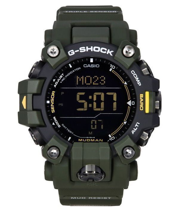 Reloj Casio G-Shock Mudman Master Of G-Land Digital con correa de resina verde Solar GW-9500-3 200M para hombre