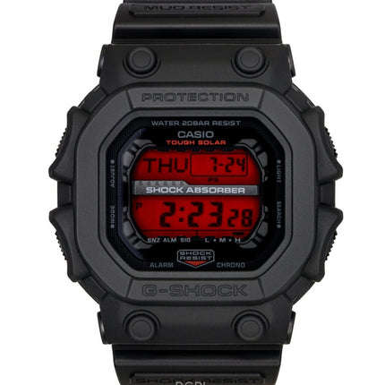 Reloj Casio G-Shock Solar GX-56BBR-1 con correa de resina digital y correa de acero inoxidable para hombre (200 m)