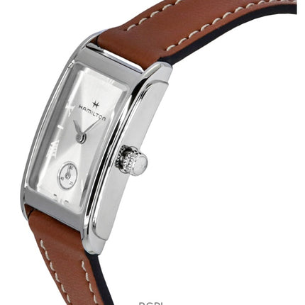 Reloj unisex Hamilton American Classic Ardmore con correa de piel y esfera plateada de cuarzo H11221550
