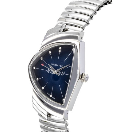 Reloj Hamilton Ventura de acero inoxidable con esfera azul de cuarzo H24411142 para hombre