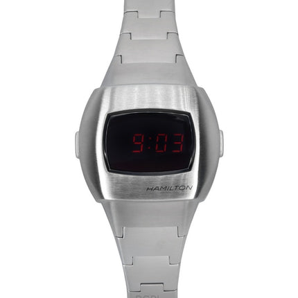 Reloj digital Hamilton American Classic PSR 74 de acero inoxidable de cuarzo H52304130 para hombre, 100 m