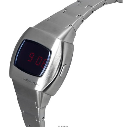 Reloj digital Hamilton American Classic PSR 74 de acero inoxidable de cuarzo H52304130 para hombre, 100 m