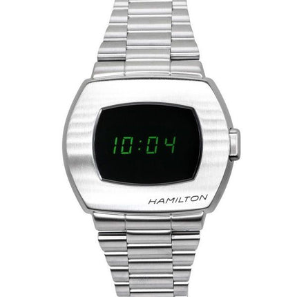 Hamilton PSR American Classic Reloj digital de cuarzo de acero inoxidable H52414131 100M para hombre