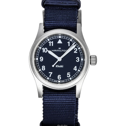 Reloj unisex Hamilton Khaki Field con correa textil y esfera azul de cuarzo H69301940