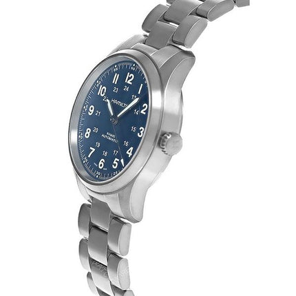 Hamilton Khaki Field Titanium Blue Dial Reloj automático para hombre H70205140 100M