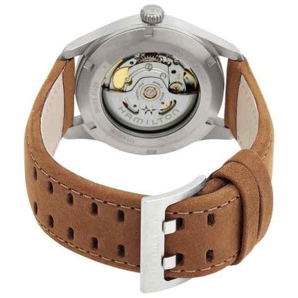 Reloj unisex Hamilton Khaki Field titanio esfera verde 25 joyas automático H70205860 100M