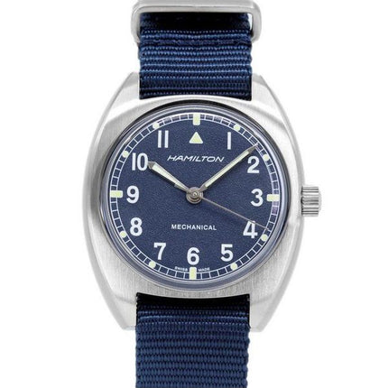 Reloj para hombre Hamilton Khaki Aviation Pilot Pioneer con esfera azul mecánico H76419941 100M