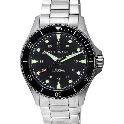 Reloj Hamilton Khaki Navy Scuba Black Dial Automatic Diver',s H82515130 300M para hombre