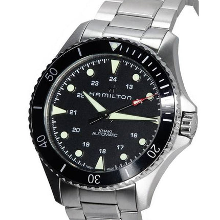 Reloj Hamilton Khaki Navy Scuba Black Dial Automatic Diver',s H82515130 300M para hombre
