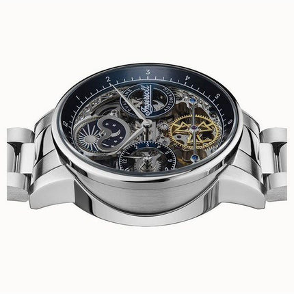 Reloj para hombre Ingersoll The Jazz de acero inoxidable con esfera esqueleto azul automático I07707