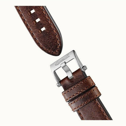 Reloj para hombre Ingersoll The Scovill con correa de cuero marrón y esfera esqueleto negra automático I13901 100M