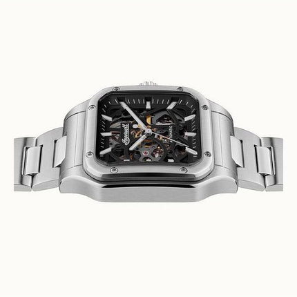 Reloj para hombre Ingersoll The Ollie de acero inoxidable con esfera esquelética negra y automático I14501