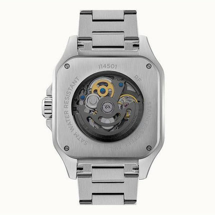 Reloj para hombre Ingersoll The Ollie de acero inoxidable con esfera esquelética negra y automático I14501