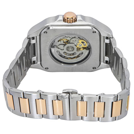Reloj automático Ingersoll The Ollie I14502 para hombre, de acero inoxidable en dos tonos, con esfera esqueletizada gris
