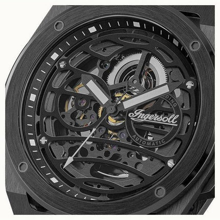 Ingersoll The Springfield Reloj automático para hombre con esfera esqueleto negra I15201