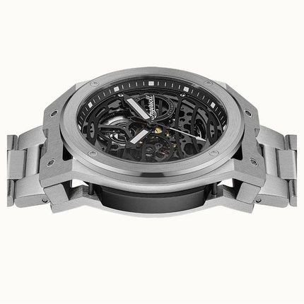 Reloj automático Ingersoll The Springfield de acero inoxidable con esfera esqueletizada negra I15203 para hombre