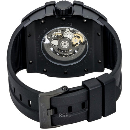 Reloj Ingersoll The Play I15302 automático para hombre con correa de poliuretano y esfera esqueletizada negra