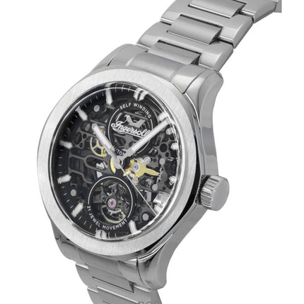 Reloj Ingersoll The Bronc I16701 automático de acero inoxidable con esfera negra para hombre
