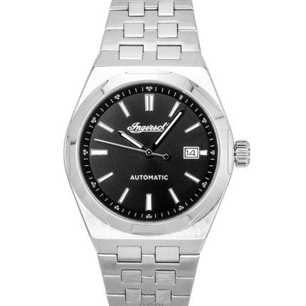 Reloj Ingersoll The Rider automático de acero inoxidable con esfera negra I16801 para hombre