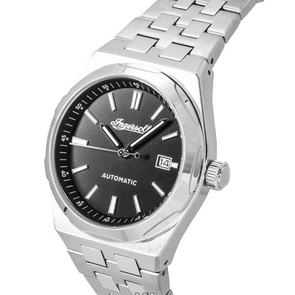 Reloj Ingersoll The Rider automático de acero inoxidable con esfera negra I16801 para hombre
