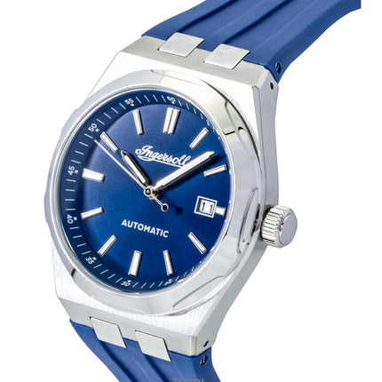 Reloj Ingersoll The Rider I16802 automático para hombre con correa de poliuretano y esfera azul