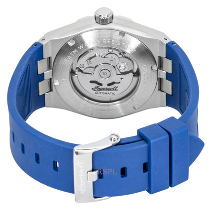 Reloj Ingersoll The Rider I16802 automático para hombre con correa de poliuretano y esfera azul