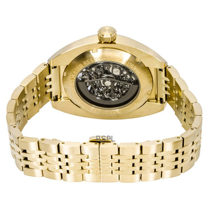 Reloj Ingersoll The Wrangler I16902 automático para hombre, de acero inoxidable en tono dorado y esfera negra con esqueleto