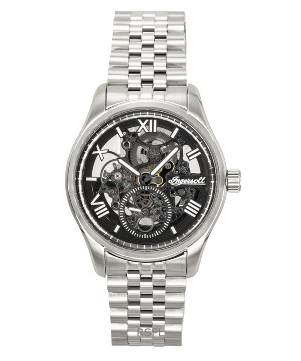 Reloj Ingersoll The Maverick I17403 automático para hombre, de acero inoxidable y esfera esqueletizada negra