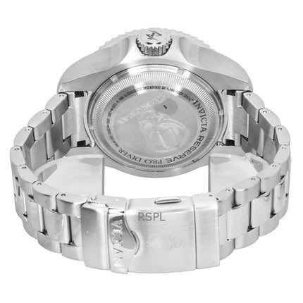 Reloj de buceo Invicta Hydromax de acero inoxidable con esfera plateada de cuarzo 16964 1000M para hombre