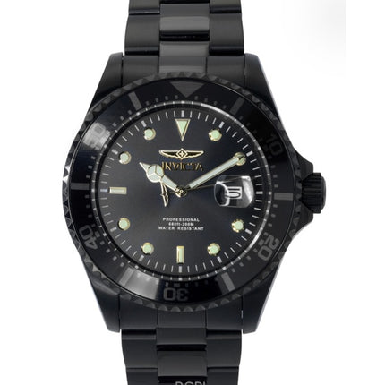 Reloj Invicta Pro Diver Zager Exclusive de acero inoxidable con esfera negra de cuarzo 23402 200M para hombre