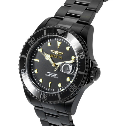 Reloj Invicta Pro Diver Zager Exclusive de acero inoxidable con esfera negra de cuarzo 23402 200M para hombre