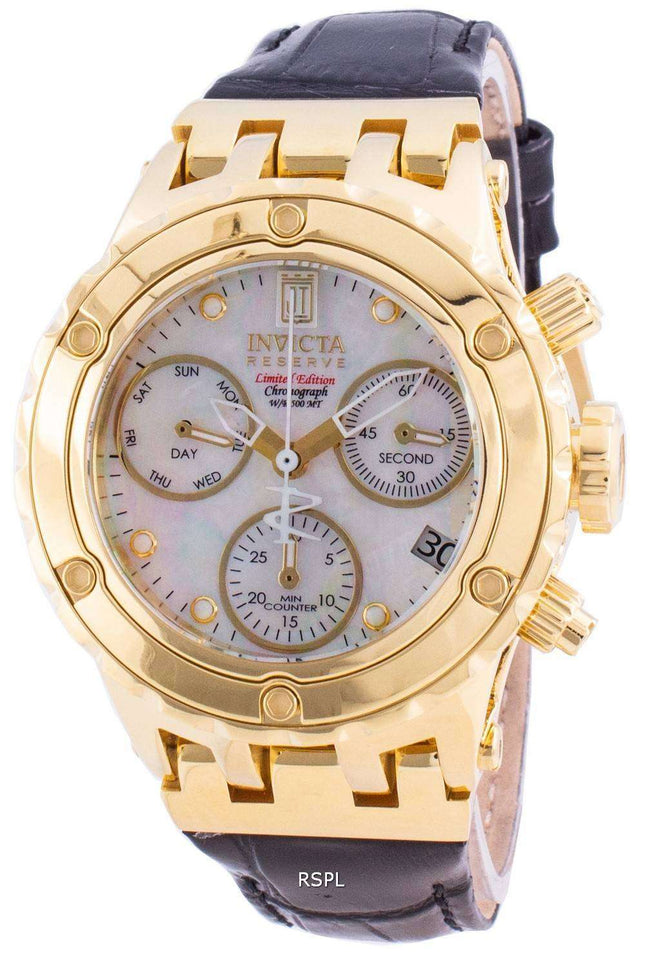 Invicta Jason Taylor 30488 Cronógrafo de cuarzo Edición limitada 500M Reloj para mujer