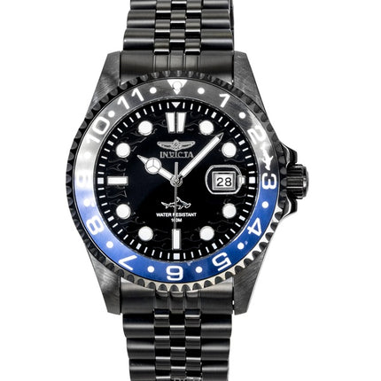 Reloj Invicta Pro Diver de acero inoxidable con esfera negra de cuarzo 30627 100M para hombre