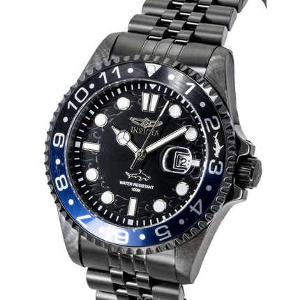Reloj Invicta Pro Diver de acero inoxidable con esfera negra de cuarzo 30627 100M para hombre